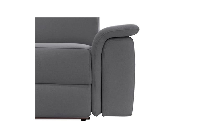 Hörnsoffa 3-sits Pareli Antracit, Sunday tyg, Vänster Manuell Fåtölj - Antracit, Sunday tyg, Vänster Manuell Fåtölj - Möbler - Soffa - Biosoffa & reclinersoffa
