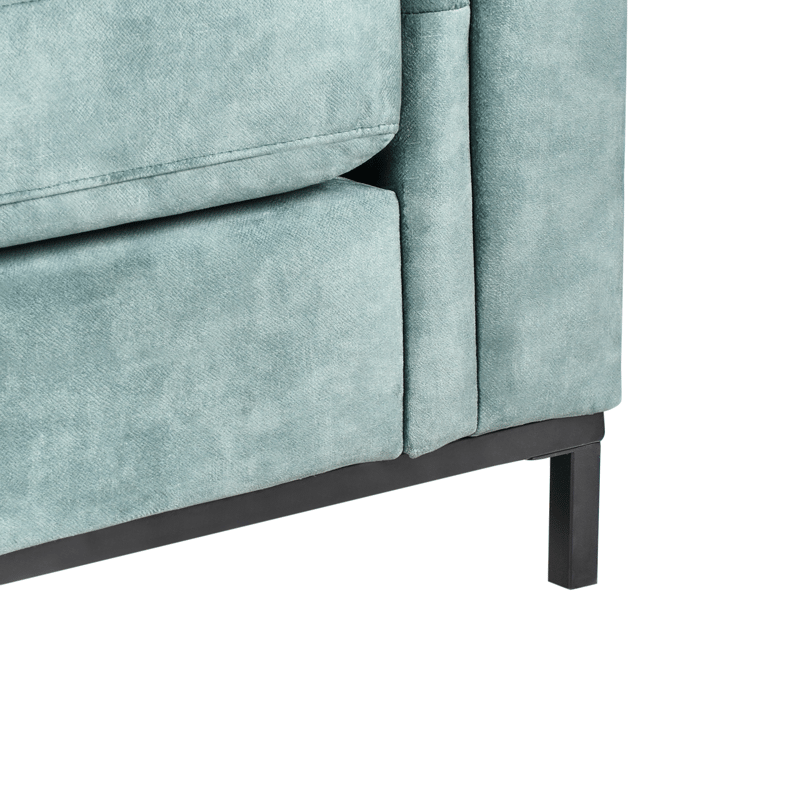 Hörnsoffa 4-sits Oslo Högervänd - Blågrön - Möbler - Soffa - Divansoffa & schäslongsoffa - 4 sits soffa med divan