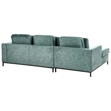 Hörnsoffa 4-sits Oslo Högervänd - Blågrön - Möbler - Soffa - Divansoffa & schäslongsoffa - 4 sits soffa med divan