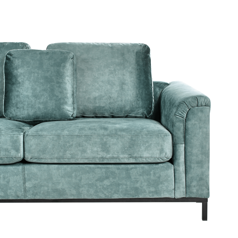 Hörnsoffa 4-sits Oslo Högervänd - Blågrön - Möbler - Soffa - Divansoffa & schäslongsoffa - 4 sits soffa med divan
