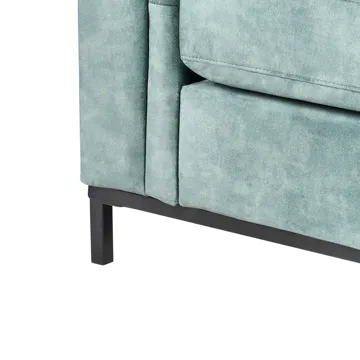 Hörnsoffa 4-sits Oslo Vänstervänd - Blågrön - Möbler - Soffa - Divansoffa & schäslongsoffa - 4 sits soffa med divan