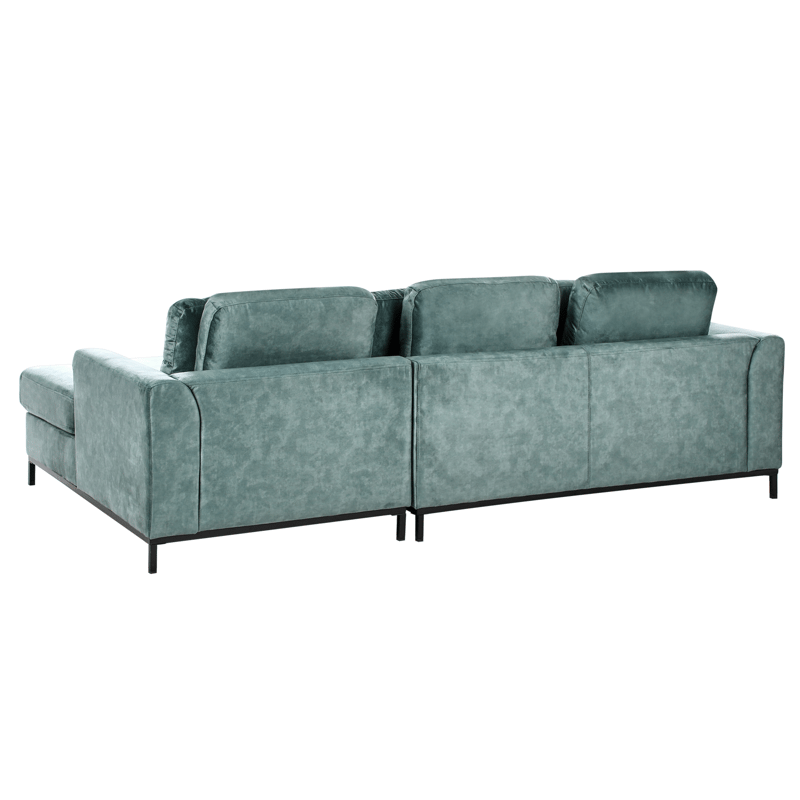 Hörnsoffa 4-sits Oslo Vänstervänd - Blågrön - Möbler - Soffa - Divansoffa & schäslongsoffa - 4 sits soffa med divan