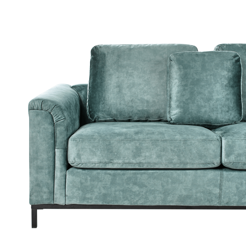 Hörnsoffa 4-sits Oslo Vänstervänd - Blågrön - Möbler - Soffa - Divansoffa & schäslongsoffa - 4 sits soffa med divan