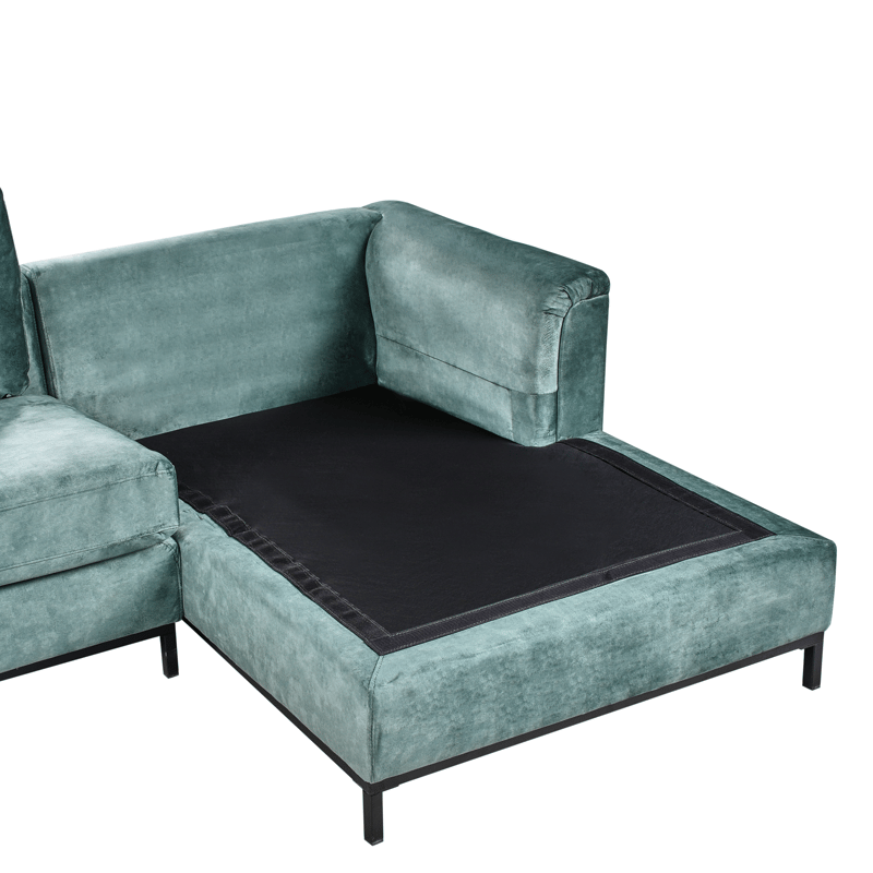 Hörnsoffa 4-sits Oslo Vänstervänd - Blågrön - Möbler - Soffa - Divansoffa & schäslongsoffa - 4 sits soffa med divan