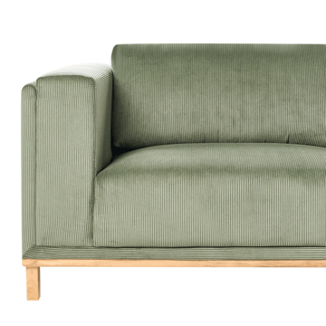 Hörnsoffa 5-sits Veng - Ljusbrun, Grön - Möbler - Soffa - Divansoffa & schäslongsoffa