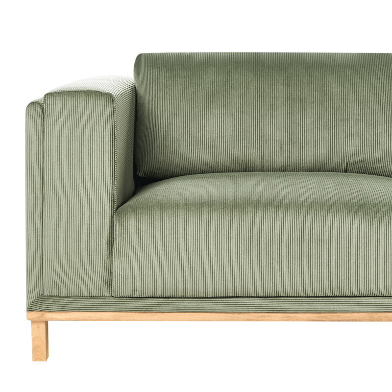 Hörnsoffa 5-sits Veng - Ljusbrun, Grön - Möbler - Soffa - Divansoffa & schäslongsoffa