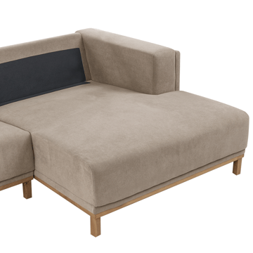 Hörnsoffa 5-sits Veng - Taupe - Möbler - Soffa - Divansoffa & schäslongsoffa
