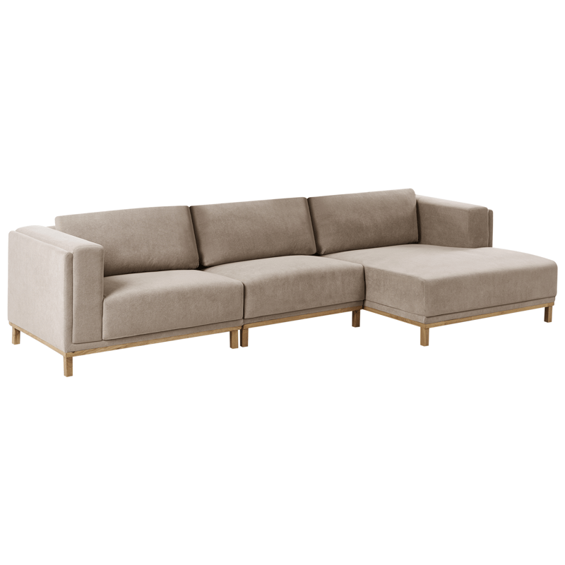 Hörnsoffa 5-sits Veng - Taupe - Möbler - Soffa - Divansoffa & schäslongsoffa