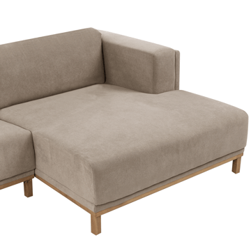 Hörnsoffa 5-sits Veng - Taupe - Möbler - Soffa - Divansoffa & schäslongsoffa