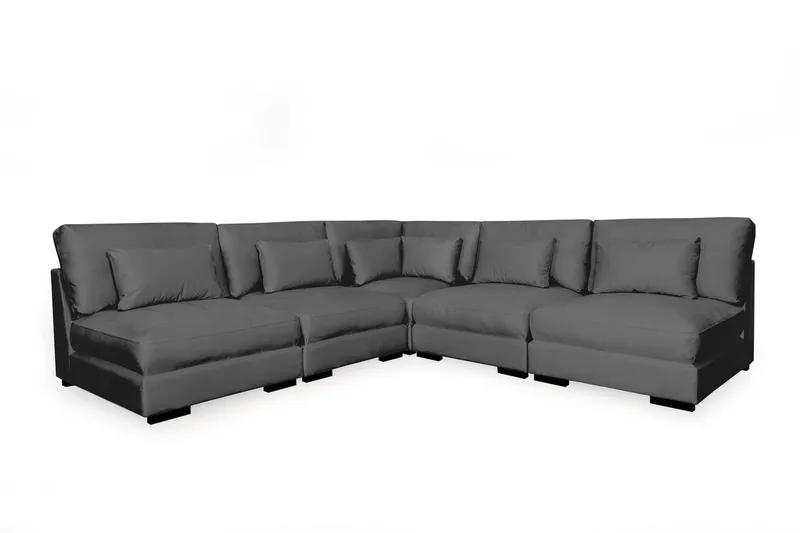 Dubai Hörnsoffa, Mörkgrå