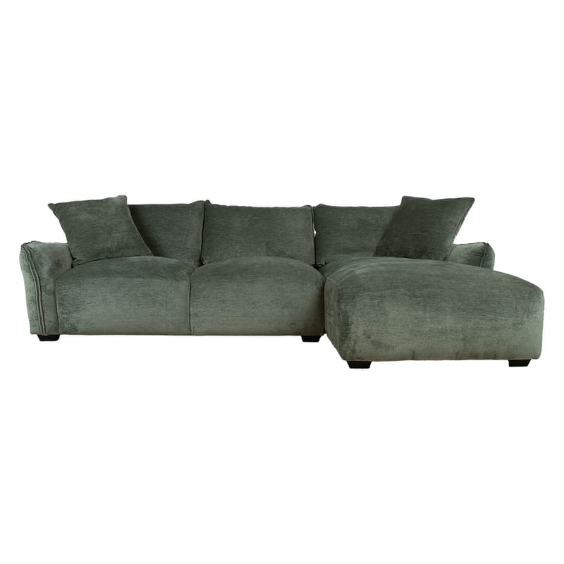 Hörnsoffa Denvi Höger - mintgrön - Möbler - Soffa - Sammetssoffa