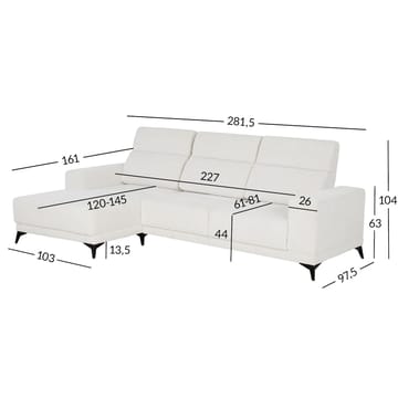 Hörnsoffa Ekorna Vänster - ljusbeige - Möbler - Soffa - Hörnsoffa