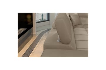 Hörnsoffa Eltap Eridano 275x202x88 cm - Monolith 09, Mörkbeige, Vänster - Möbler - Soffa - Sammetssoffa