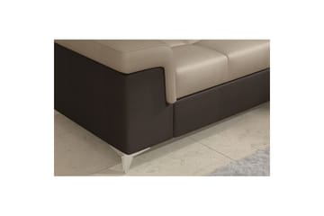 Hörnsoffa Eltap Eridano 275x202x88 cm - Monolith 09, Monolith 29, Mörkbeige, Brun, Vänster - Möbler - Soffa - Sammetssoffa