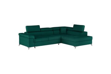 Hörnsoffa Eltap Eridano 275x202x88 cm - Monolith 37, Grön, Höger - Möbler - Soffa - Sammetssoffa