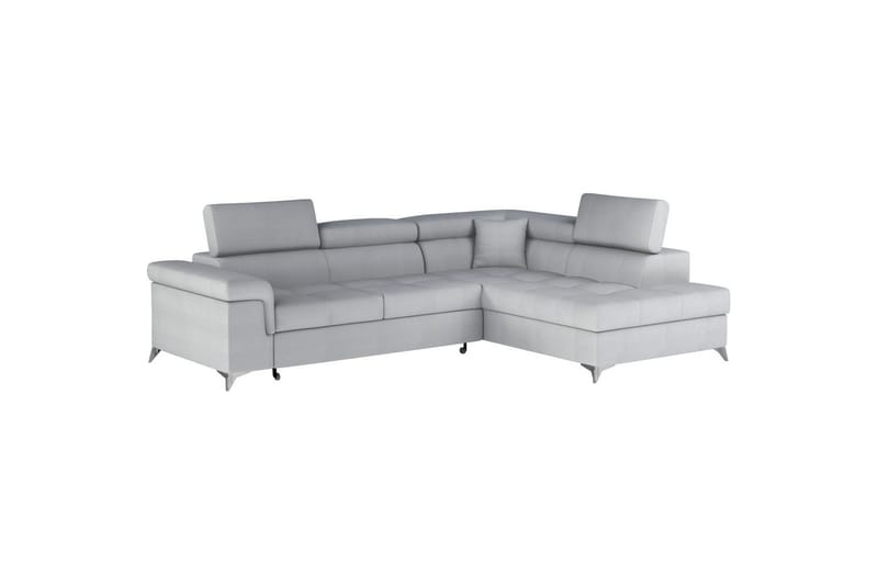 Hörnsoffa Eltap Eridano 275x202x88 cm - Monolith 84, Ljusgrå, Höger - Möbler - Soffa - Sammetssoffa