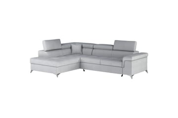 Hörnsoffa Eltap Eridano 275x202x88 cm - Monolith 84, Ljusgrå, Vänster - Möbler - Soffa - Sammetssoffa