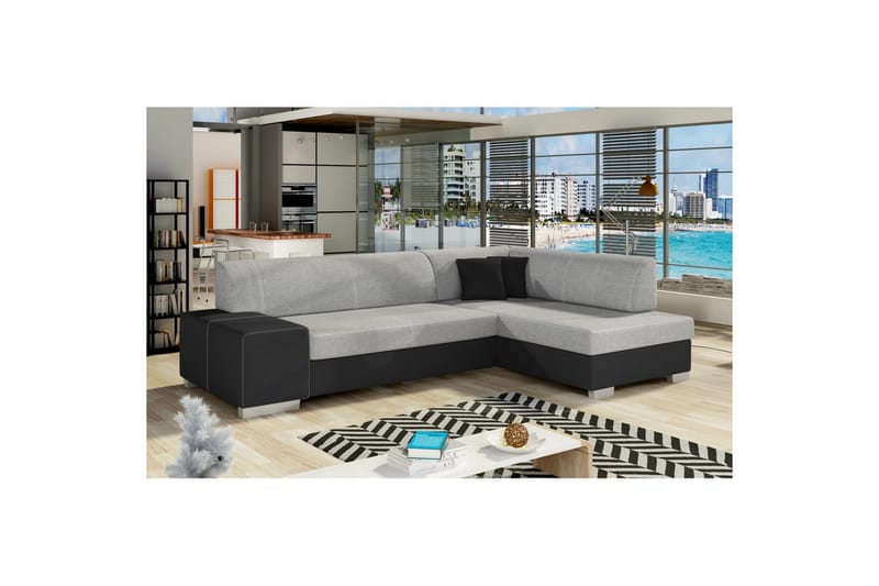 Hörnsoffa Eltap Fabio 268x167x73 cm - Sawana 21, Soft 11, Höger - Möbler - Soffa - Skinnsoffa