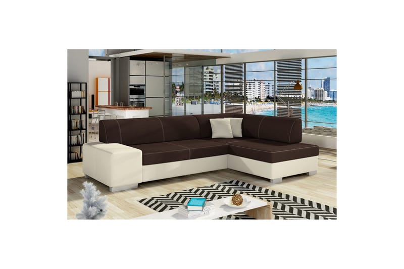 Hörnsoffa Eltap Fabio 268x167x73 cm - Sawana 26, Soft 33, Höger - Möbler - Soffa - Skinnsoffa