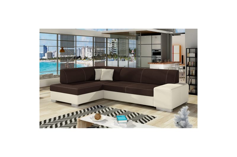 Hörnsoffa Eltap Fabio 268x167x73 cm - Sawana 26, Soft 33, Vänster - Möbler - Soffa - Skinnsoffa