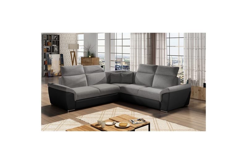 Hörnsoffa Eltap Federico 266x102x266 cm - Sawana 05, Soft 11, Mörkgrå, Universell - Möbler - Soffa - Skinnsoffa