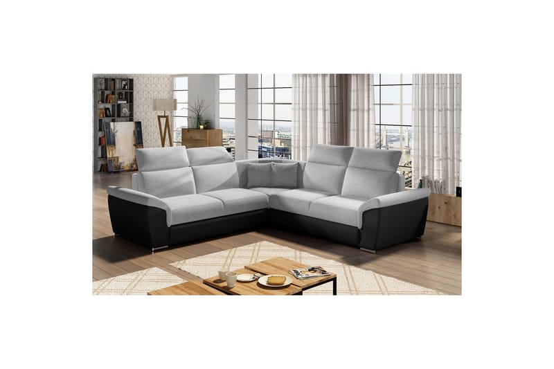 Hörnsoffa Eltap Federico 266x102x266 cm - Sawana 21, Soft 11, Grå, Universell - Möbler - Soffa - Skinnsoffa