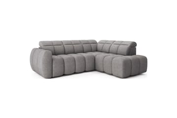 Hörnsoffa Eltap Flconn 258x208x107 cm - Sola 04, Grå, Höger - Möbler - Soffa - Sammetssoffa