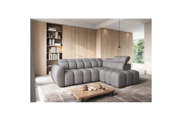 Hörnsoffa Eltap Flconn 258x208x107 cm - Sola 04, Grå, Höger - Möbler - Soffa - Sammetssoffa