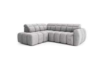 Hörnsoffa Eltap Flconn 258x208x107 cm - Sola 04, Grå, Vänster - Möbler - Soffa - Sammetssoffa