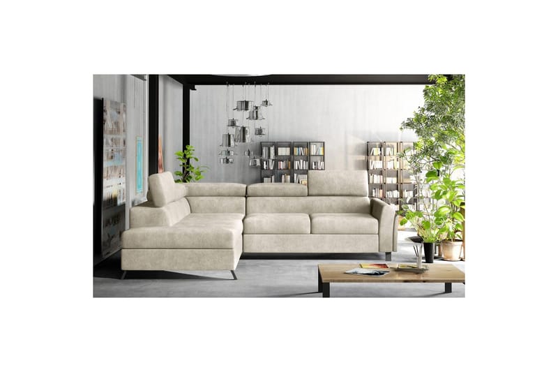 Hörnsoffa Eltap Kairos 265x200x92 cm, Dora 21, Beige, Vänster