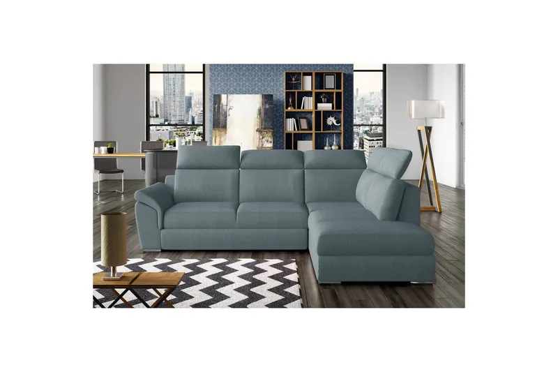 Hörnsoffa Eltap Loreto 260x210x102 cm - Solar 70, Höger - Möbler - Soffa - Sammetssoffa