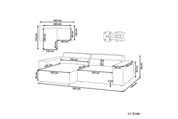 Hörnsoffa Hellnar Grå, Högervänd - Grå, Högervänd - Möbler - Soffa - Soffgrupp