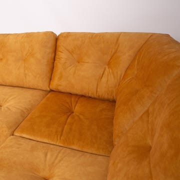 Hörnsoffa Ivarby Gul Höger - gul - Möbler - Soffa - Sammetssoffa