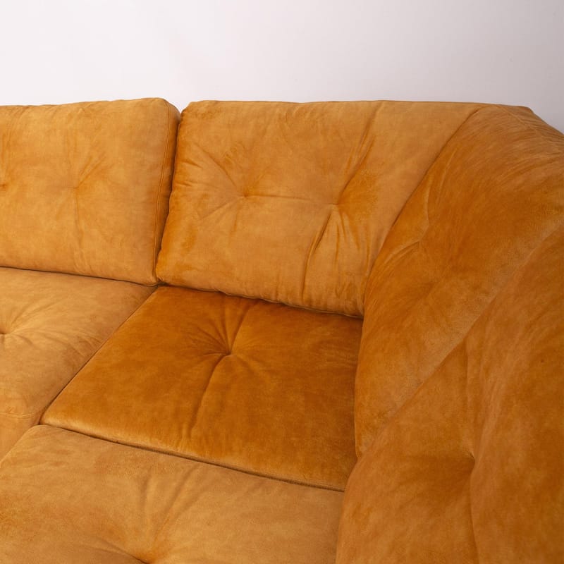 Hörnsoffa Ivarby Gul Höger - gul - Möbler - Soffa - Sammetssoffa