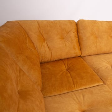 Hörnsoffa Ivarby Gul Vänster - gul - Möbler - Soffa - Sammetssoffa