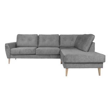 Hörnsoffa Ivarby Höger - grå - Möbler - Soffa - Sammetssoffa