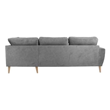 Hörnsoffa Ivarby Höger - grå - Möbler - Soffa - Sammetssoffa