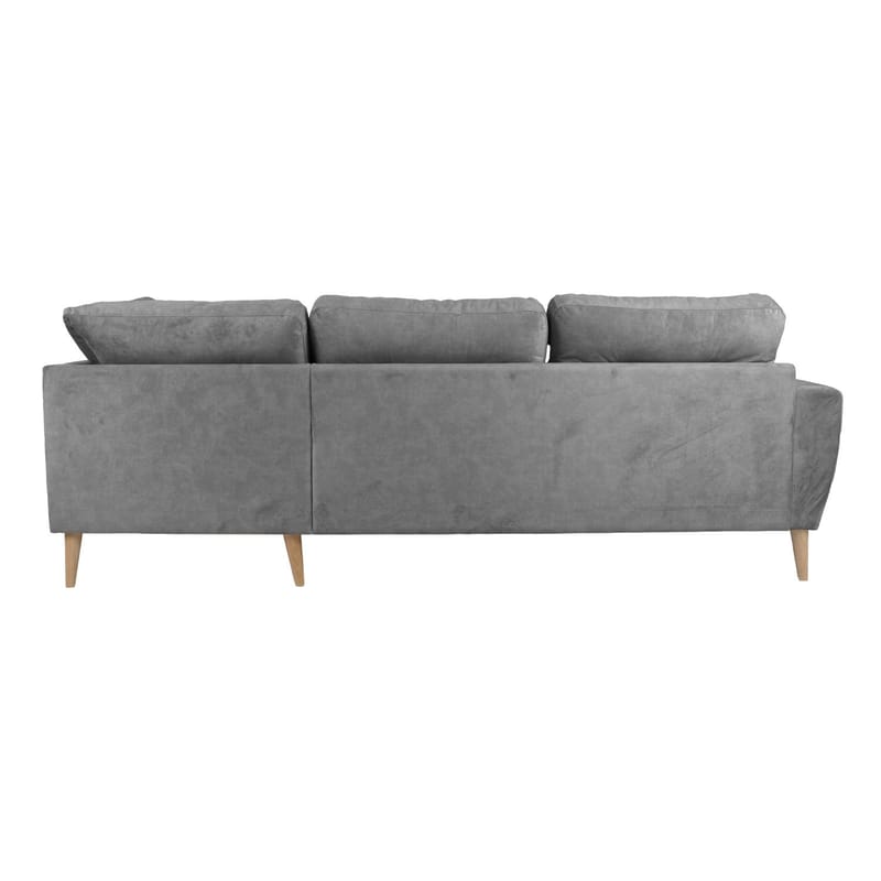 Hörnsoffa Ivarby Höger - grå - Möbler - Soffa - Sammetssoffa