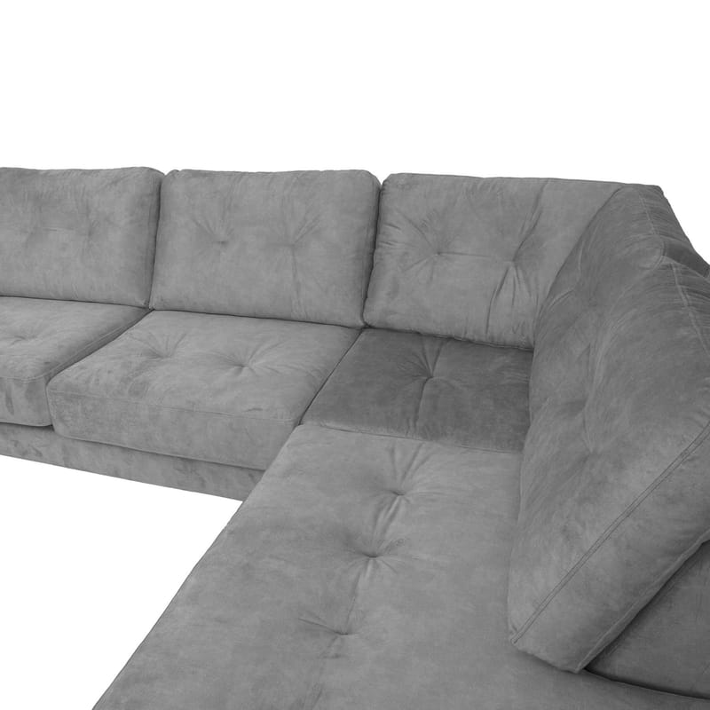 Hörnsoffa Ivarby Höger - grå - Möbler - Soffa - Sammetssoffa