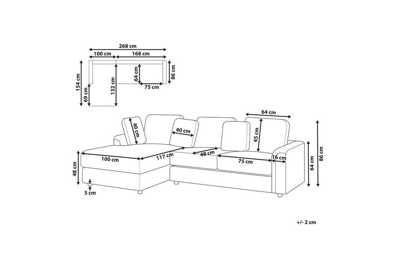 Hörnsoffa Kohlo Högervänd - Högervänd - Möbler - Soffa - Soffgrupp