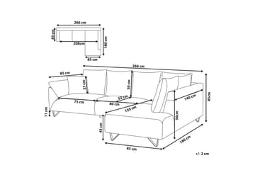 Hörnsoffa Lunner Brun, Svart - Brun, Svart - Möbler - Soffa - Soffgrupp
