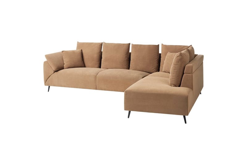 Hörnsoffa Lunner Brun, Svart - Brun, Svart - Möbler - Soffa - Soffgrupp