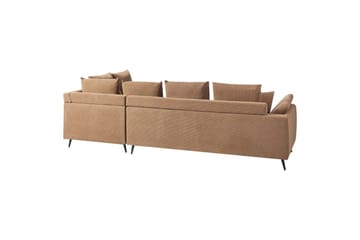 Hörnsoffa Lunner Brun, Svart - Brun, Svart - Möbler - Soffa - Soffgrupp