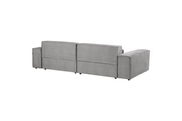 Hörnsoffa med fotpall Hellnar Grå, Högervänd - Grå, Högervänd - Möbler - Soffa - Divansoffa & schäslongsoffa - 2 sits soffa med divan
