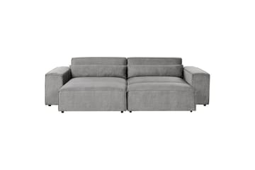 Hörnsoffa med fotpall Hellnar Grå, Högervänd - Grå, Högervänd - Möbler - Soffa - Divansoffa & schäslongsoffa - 2 sits soffa med divan