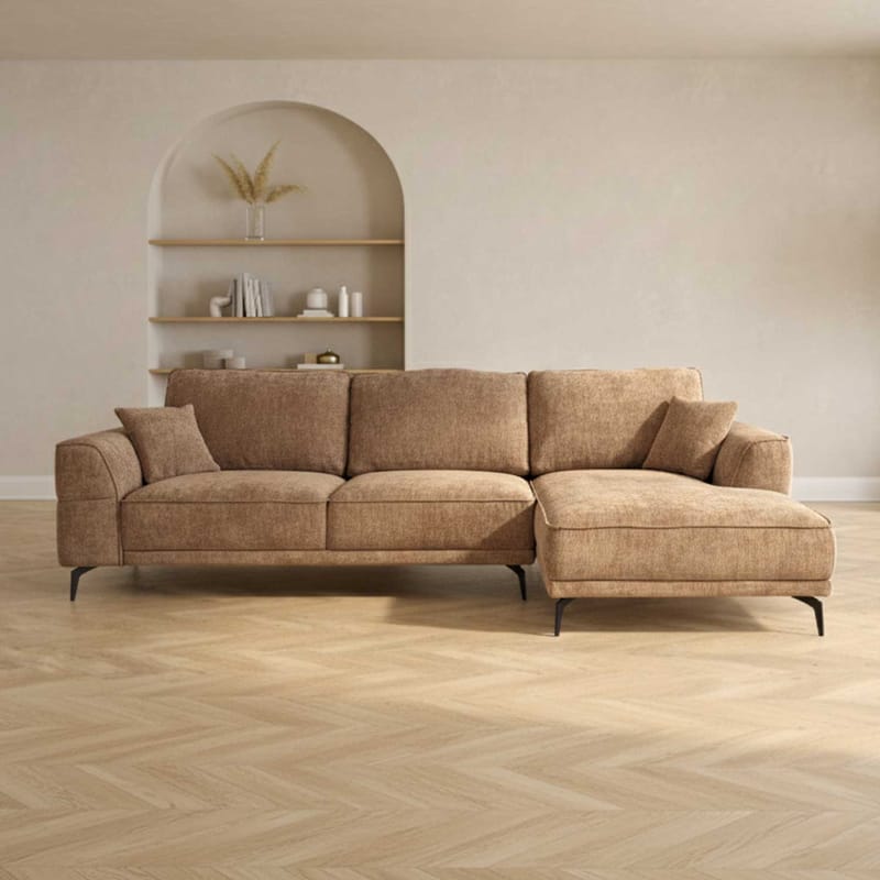 Hörnsoffa Monar Höger - beige - Möbler - Soffa - Sammetssoffa
