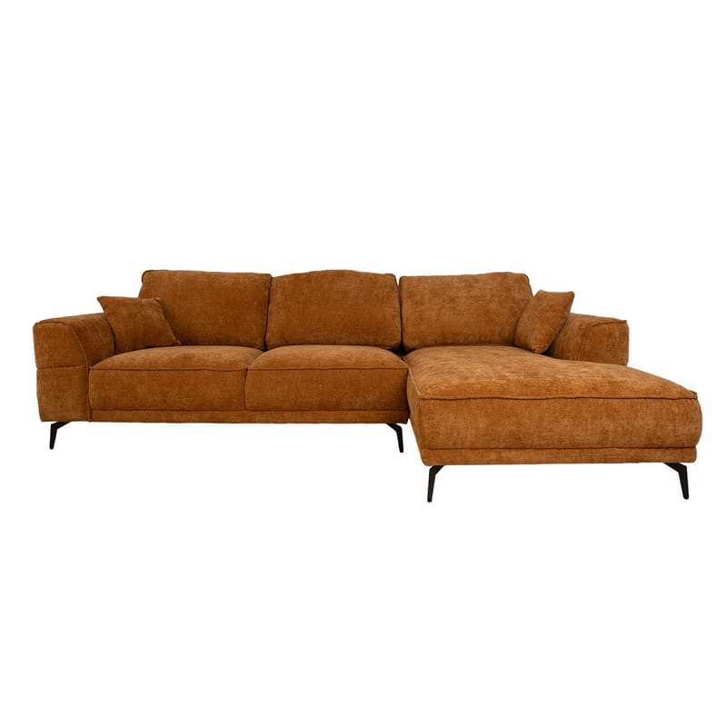 Hörnsoffa Monar Höger - brun - Möbler - Soffa - Sammetssoffa