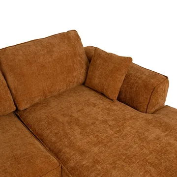 Hörnsoffa Monar Höger - brun - Möbler - Soffa - Sammetssoffa