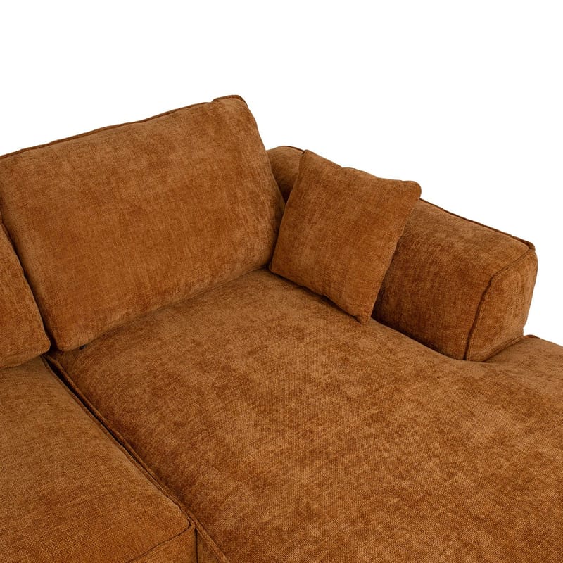 Hörnsoffa Monar Höger - brun - Möbler - Soffa - Sammetssoffa