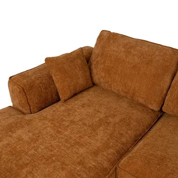 Hörnsoffa Monar Vänster - brun - Möbler - Soffa - Sammetssoffa